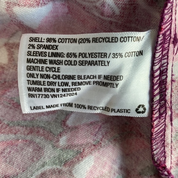 Woman's Pink Floral Open Back Scallop Blouse Kika Vargas for Target Pink Size S - Picture 7 of 8